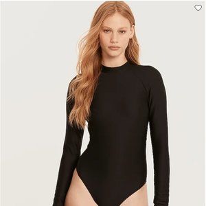 J.Crew active ribbed long-sleeve one piece NWT